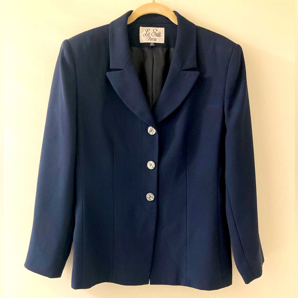 Le Suit Woman’s Navy‎ Blazer size 14P